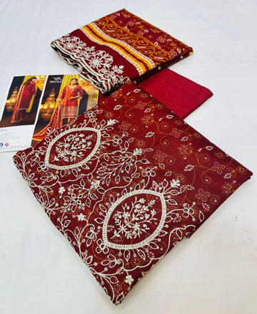 Salina Cutwork Khaddar 3pc Salina By Regali🔴
