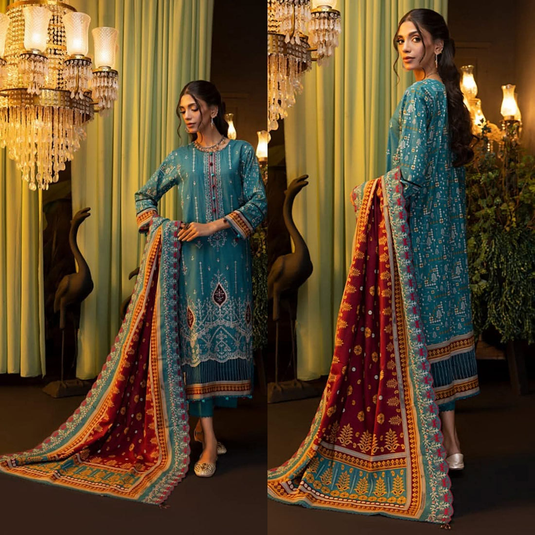 Salina Cutwork Khaddar 3pc Salina By Regali🔵