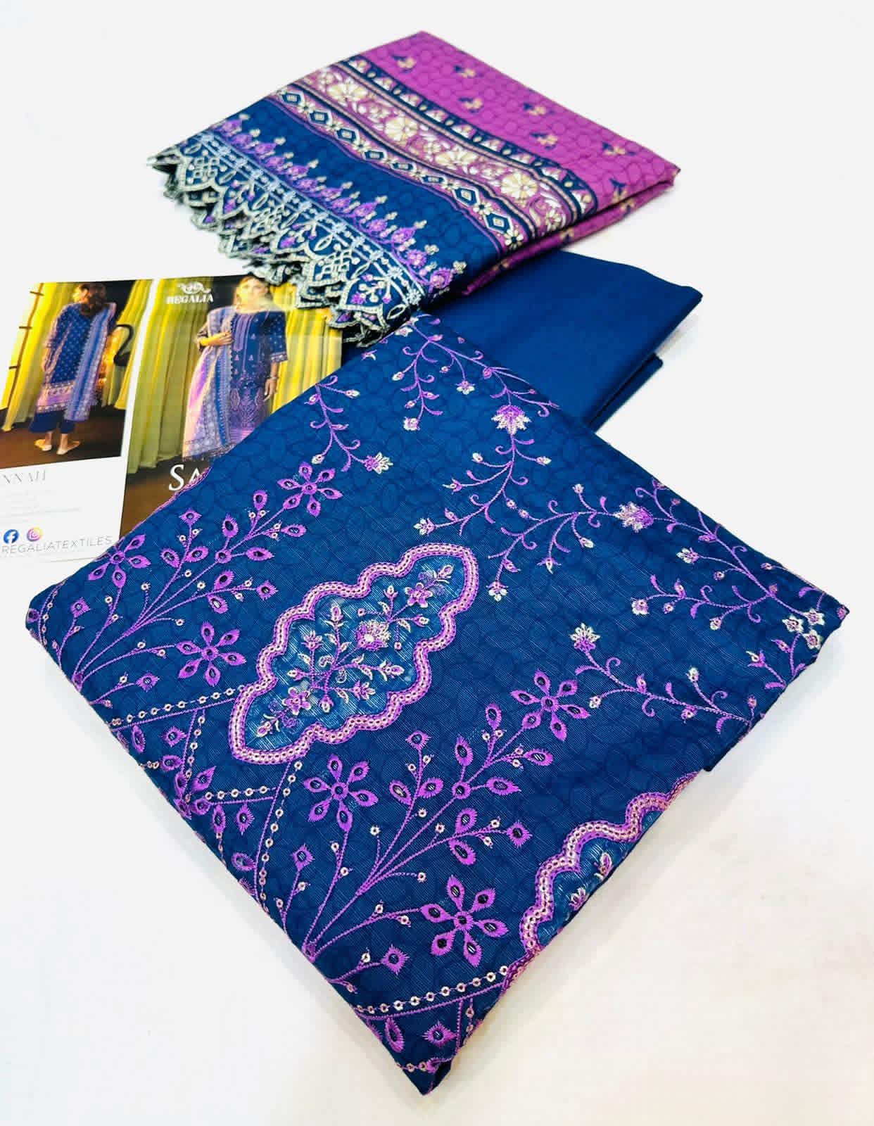 Salina Cutwork Khaddar 3pc Salina By Regali🟣