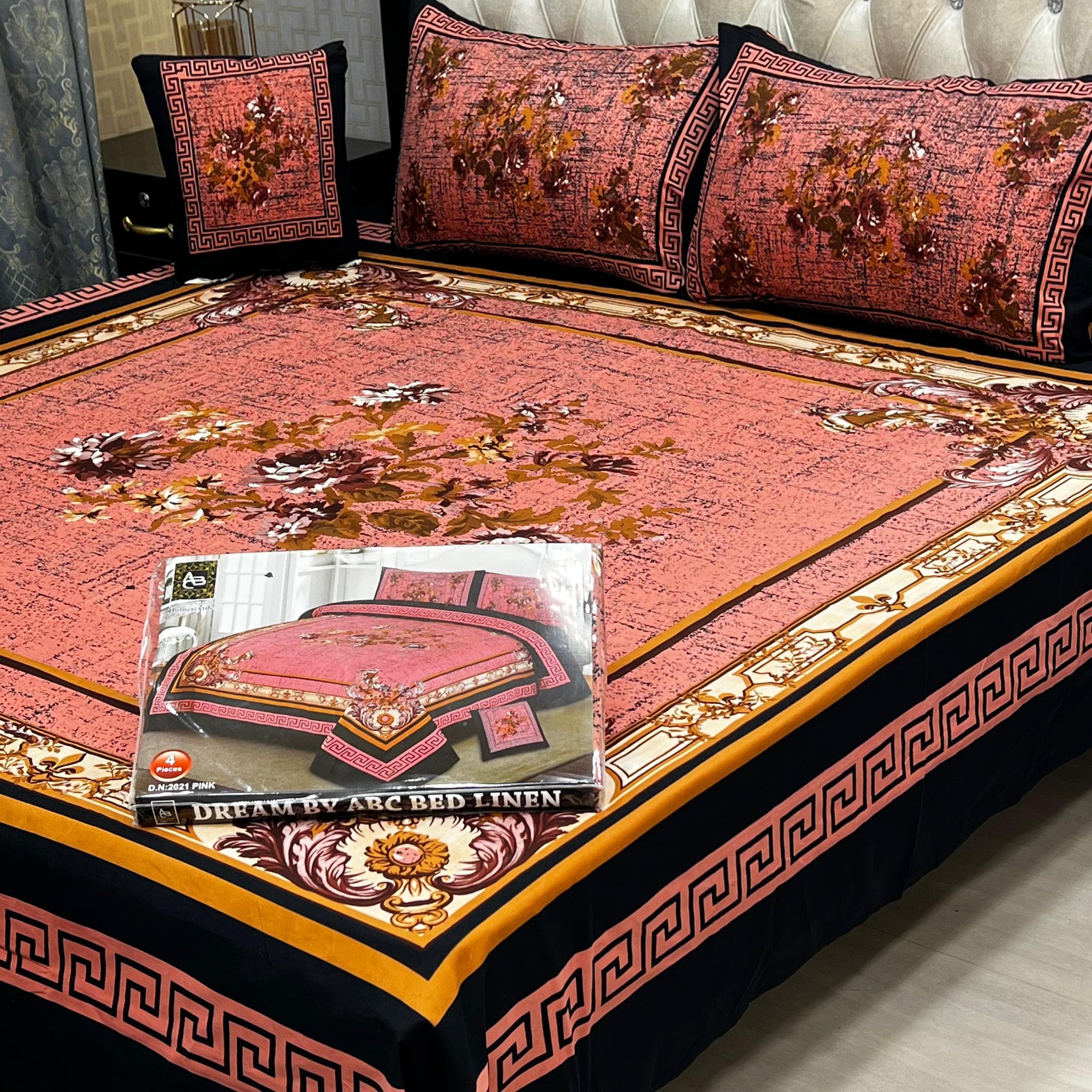 3D PANAL BEDSHEET CRYSTAL COTTON