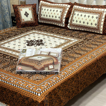 3D PANAL BEDSHEET CRYSTAL COTTON