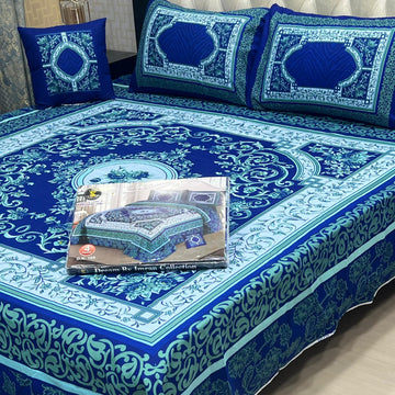 3D PANAL BEDSHEET CRYSTAL COTTON